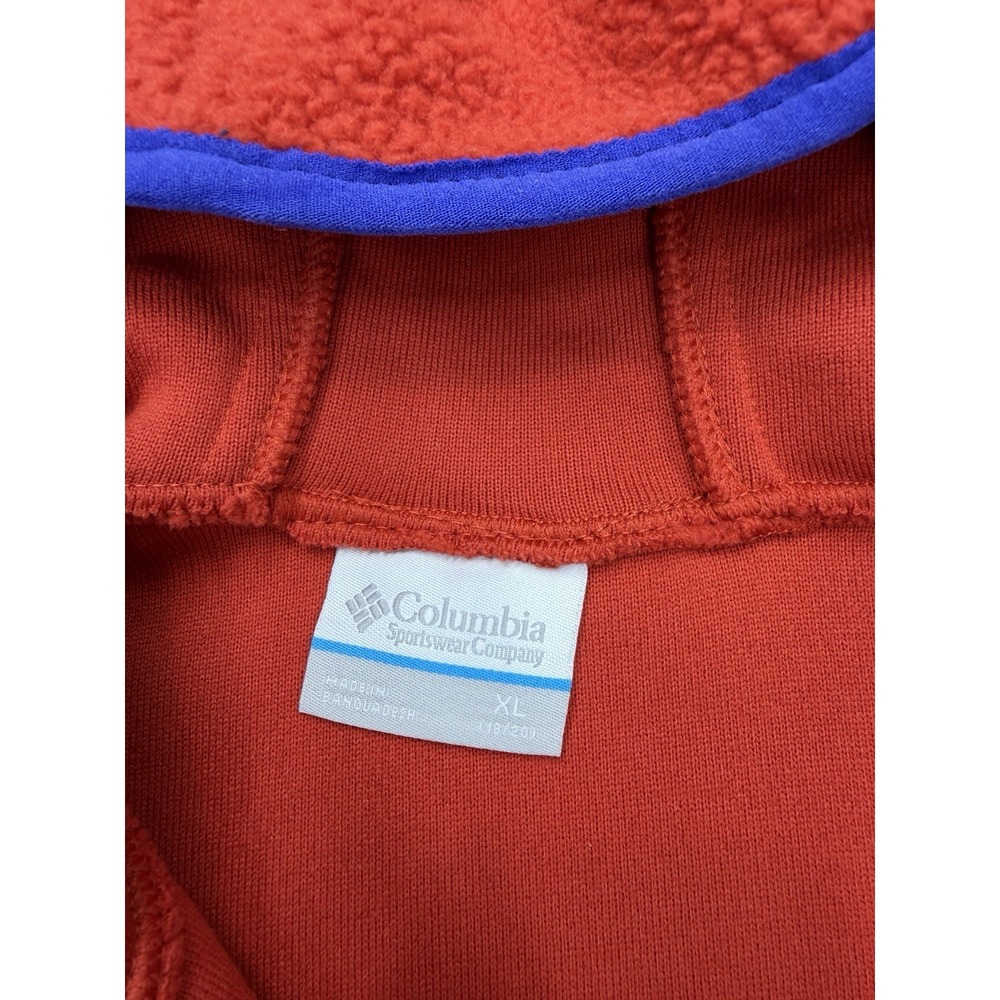 Columbia Kids' Highland Pine Full-Zip Fleece Hoodie Red XL NWT - Picture 4 of 7